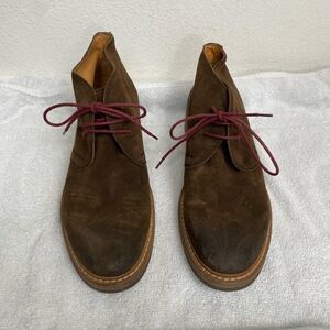 NWOT New 1901 Men Brown Leather Lace Up Chukka Boot Size 10.5 Western Streetwear